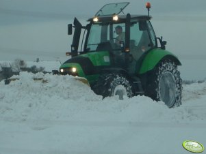 DF Agrotron M610 + Pług śnieżny