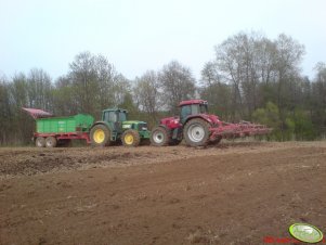 John Deere 6930 Premium + Tytan 12 i Case CVX 195 + Unia Kombi 5.6 