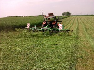 Ursus 5314 + przetrząsarka Deutz Fahr