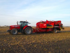 Massey Ferguson 7490 + Grimme SE 150-60