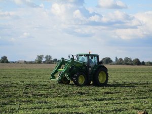 John Deere 6R & kosiarka Krone