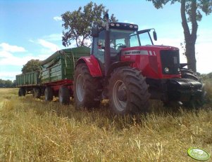 Massey Ferguson 6485 + Pronar + przyczepa