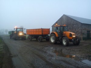 Renault Ares 620rz & d-50 , Renault Ares 826rz & przyczepa