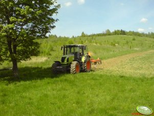 Claas Ares 657 + gruber z Brodnicy