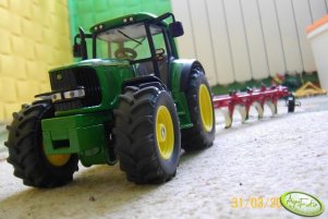 John Deere 6920s i pług 5 skib