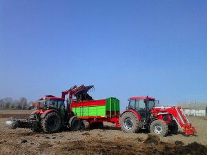 Zetor Proxima 100 + Unia Tytan 10 Plus i Zetor Proxima 90 + Talerzówka