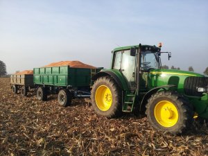John Deere 6920 + przyczepy