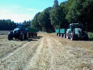 Fendt 927 Vario & New Holland TVT 195