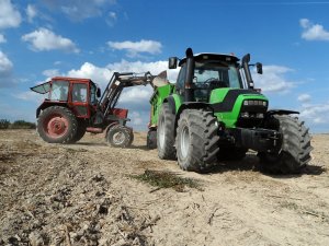 Deutz-Fahr m600+Unia tytan11 i MTZ 82