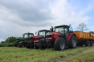 Massey Ferguson 7615, 5465 oraz John Deere 6610 :)