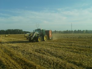 John Deere 6310 + New Holland 5950