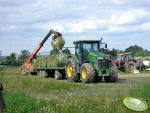 John Deere 7230R + Pronar T026.