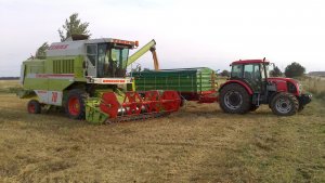 Claas Dominator 78 x Zetor Proxima Plus 110 x Pronar 663/2