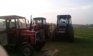 Massey ferguson 255 + Valtra t193 + New holland tm190