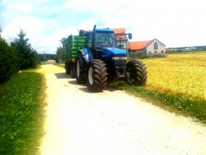 New Holland TM 165 & Pronar T-680