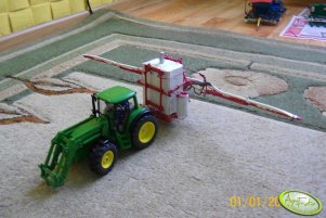 John Deere 6820 i opryskiwacz bury pelikan