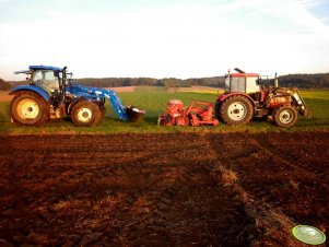 Farmer 10244 C1 + New Holland T6 165