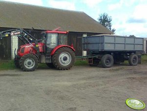 Farmer F-10244 C1 + przyczepa ze zbożem 