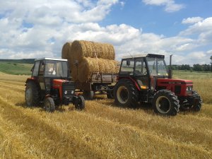 Zetor 7745 + 2x Autosan D47, Ursus 3512 + wieżyczka