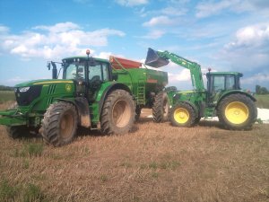 John Deere 6170M + Amazone DB 8200 & John Deere 6115M