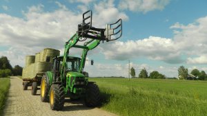 John Deere 6230 + przyczepa