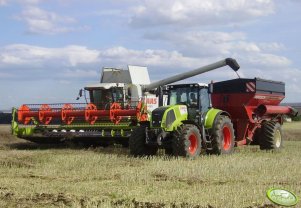 Claas Axion 820 + Horsch