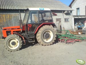 Zetor 7745 + agregat uprawowy na bronie cięzkiej 