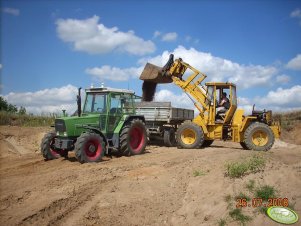 Fendt 308 + ładowarka JCB