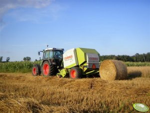 Fendt 312 Vario + Claas Rollant 255RC