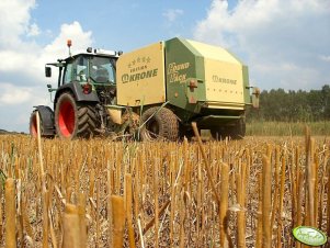 Fendt 312 Vario Tms + Krone Roud Pack 1250