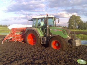 Fendt 312 z zestawem uprawowo-siewnym