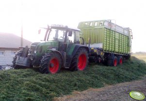 Fendt 712 Vario + Claas Quantum 