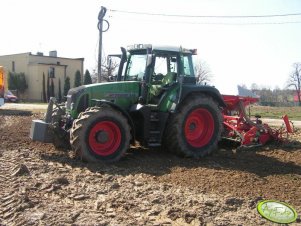 Fendt 714 + agregat uprawowo-siewny Kverneland