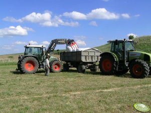 Fendt 714 i Claas Ares 