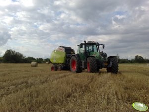 Fendt 718 TMS + Claas Variant 385 