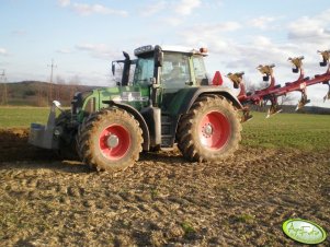 Fendt 718 Vario TMS + Gregoire Besson 5skib