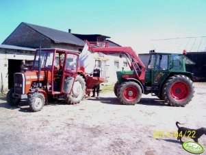 Fendt Farmer 306 LSA i Mailleux + MF 255 i Lely