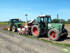 Fendt  Farmer 312 + Accord Optima & John Deere 6230 Comfort + TUR6+Kombi 3m