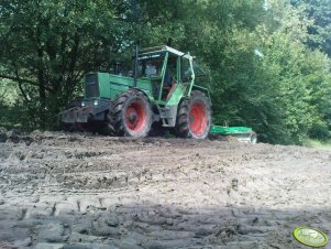 Fendt Favorit 610 LS + równarka drogowa