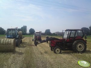 Ford 6410 z przyczepą + Ursus C-360 + Zetor 7711 z deutz fahr GP2.30