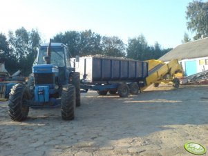 Ford 8700 + tandem oraz kosz przyjęciowy