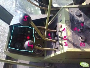 Fortschritt E514  panel kontrolny / sterujacy