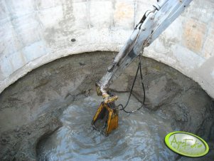 Heh wysoka woda zbiornik osadzany metoda studni zapuszczanie