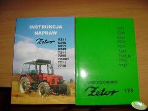 Instrukcja napraw i katalog części zamiennych Zetor 5211-7745