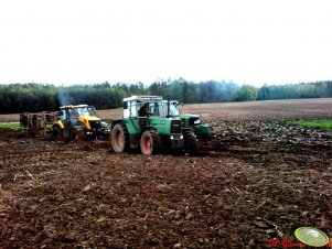 JCB 8250 + Fendt + John Deere