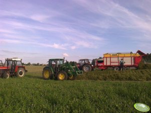 JD 6230 + MF i Zetor