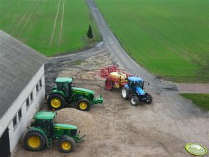 JD 7730 & 6620, NH  TD80 + pilmet