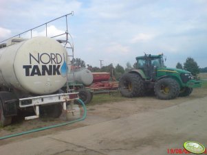 JD 7820 i Vaderstad Rapid 400C