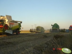 John Deere 2066 i CTS oraz Claas 480