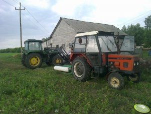 John Deere 2650 & Zetor 5211 + owijarka 